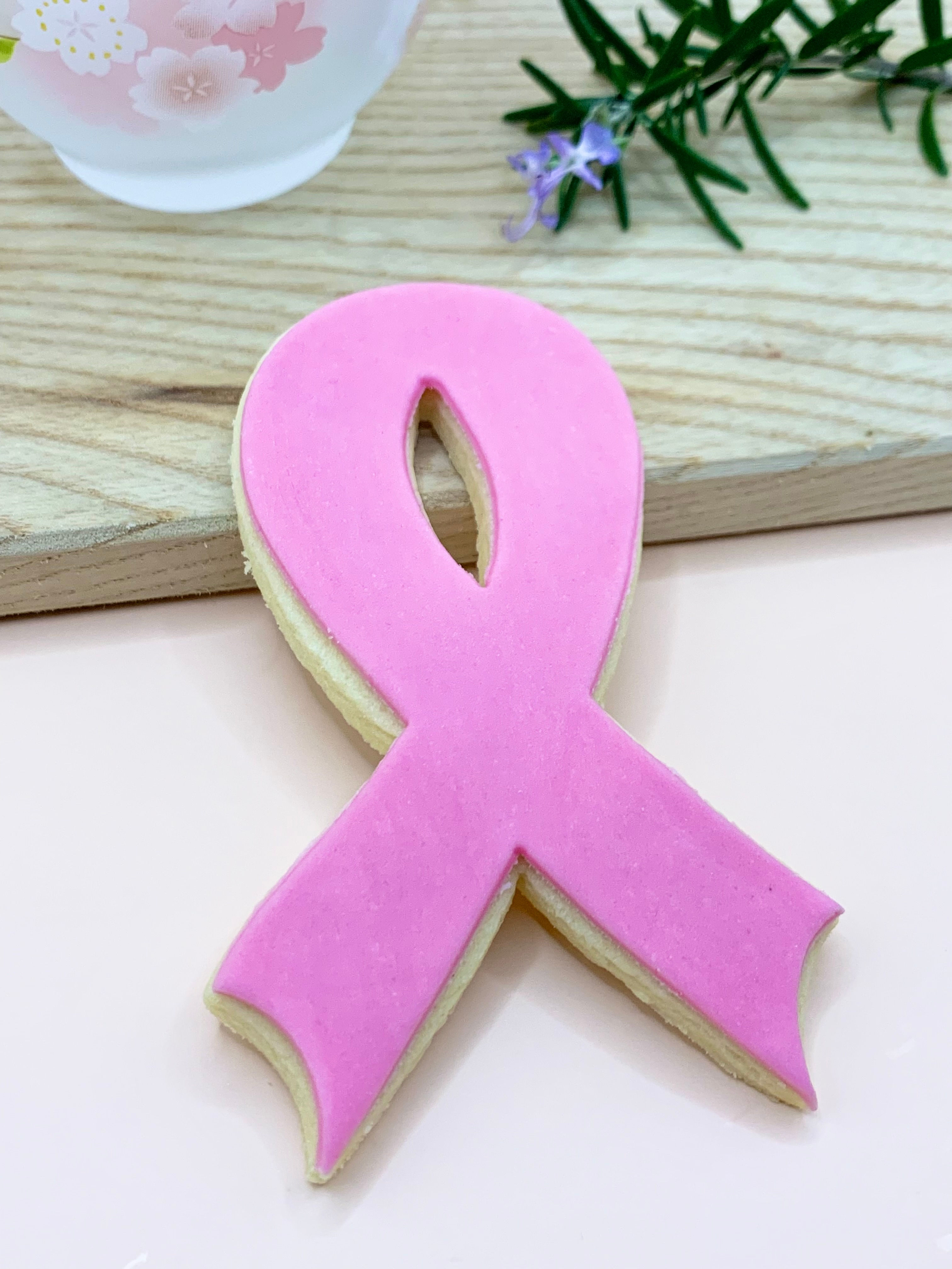 Pink Ribbon Cookie