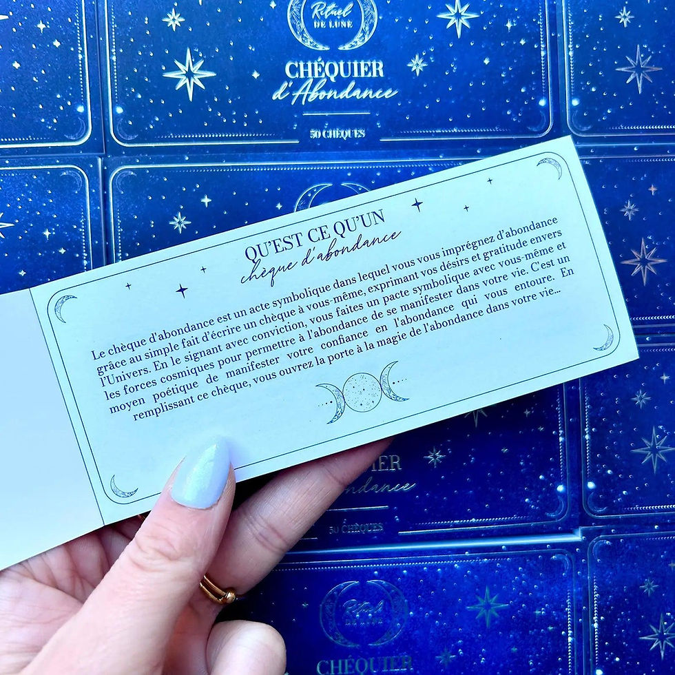 Miniature : Chéquier d'Abondance Rituel de Lune – Manifestez la Prospérité