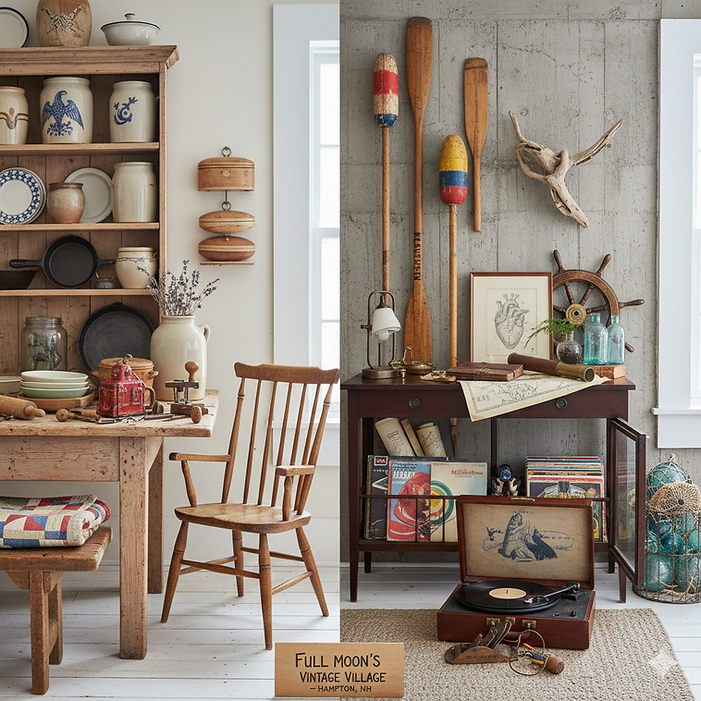 Find hidden treasures from all regions of New England at Full Moon's Vintage Village
