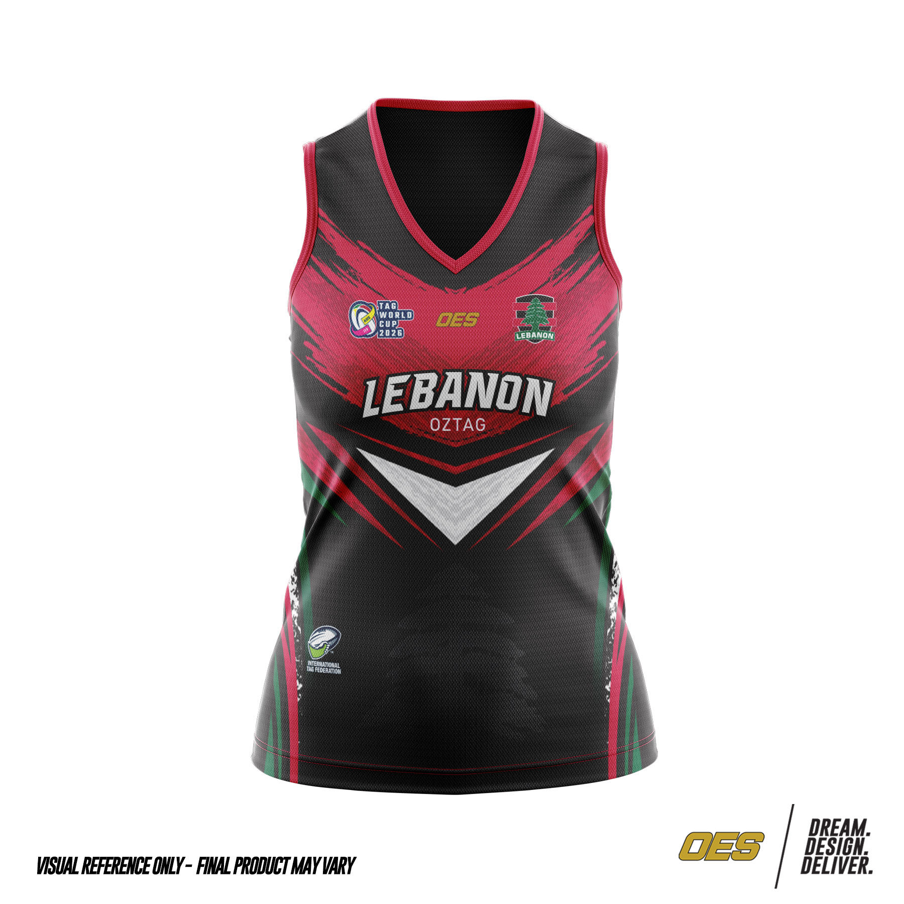 LEBANON TWC 26 - LADIES PLAYING SINGLET