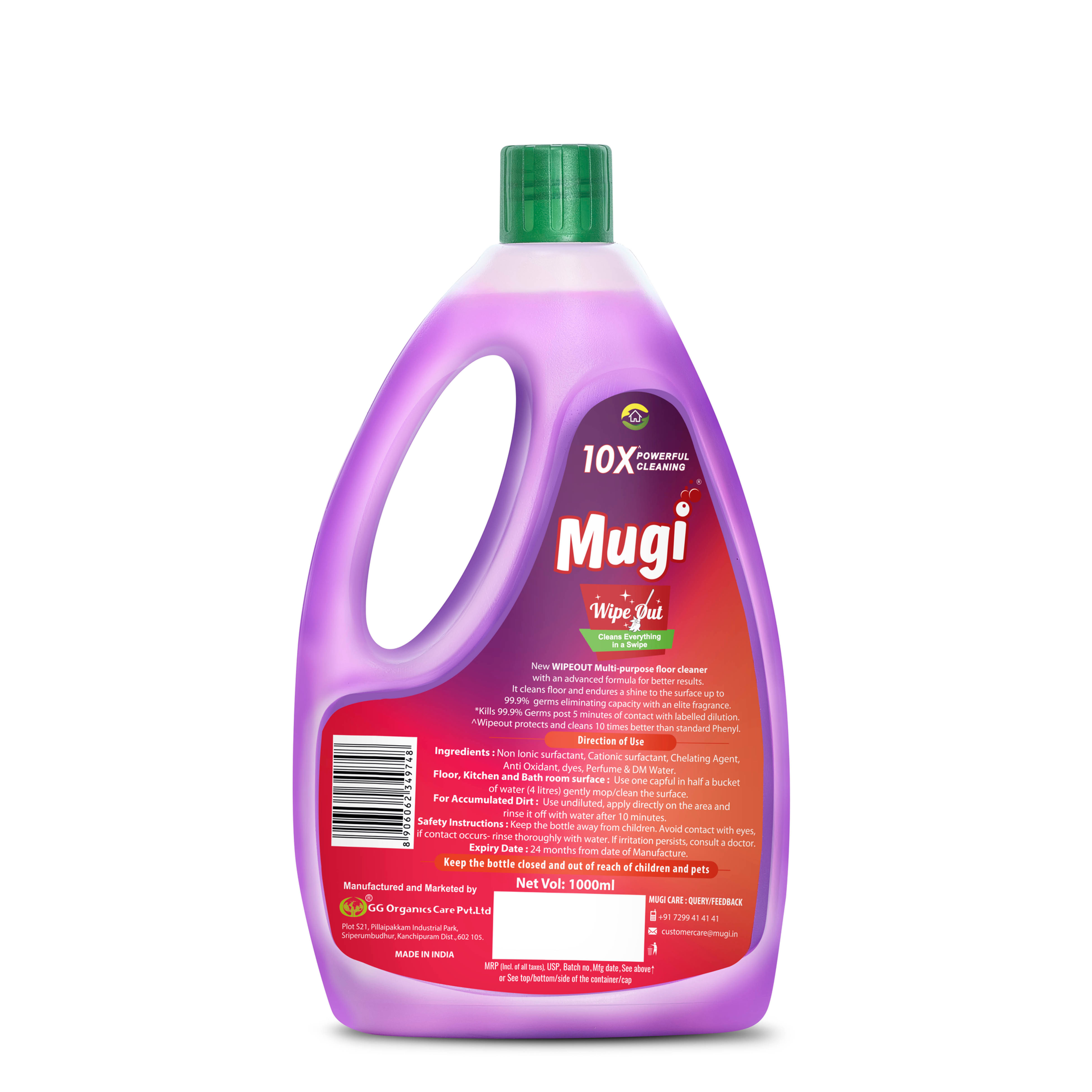 Mugi Wipe-Out Floor Cleaner