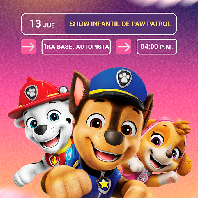 🐾 Show Infantil de Paw Patrol