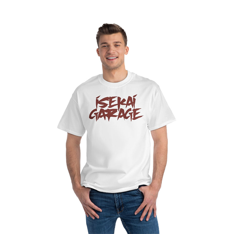Thumbnail: Isekai Garage Short-Sleeve T-Shirt with Demon Shop Design