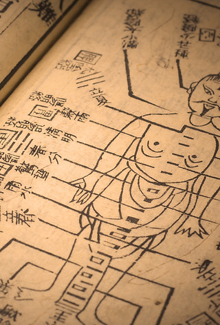 Vieux livre de médecine chinoise