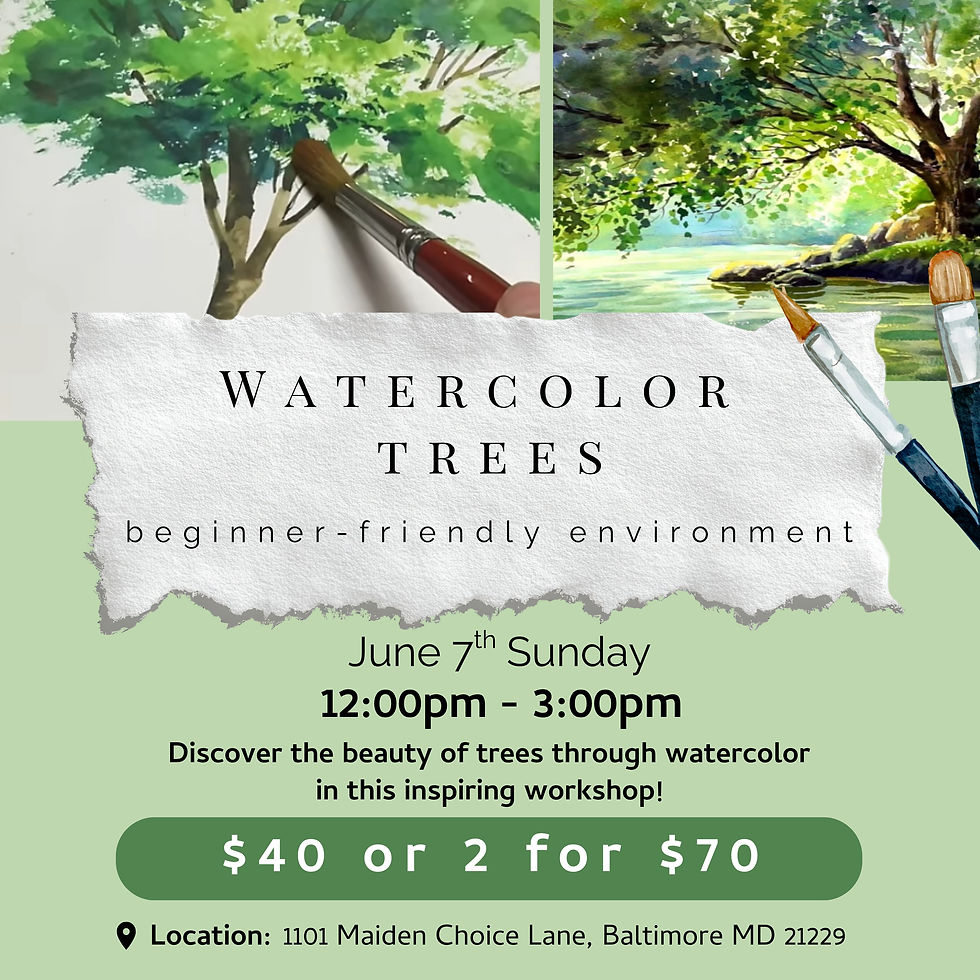 Watercolor Trees- Stephanie Burgee