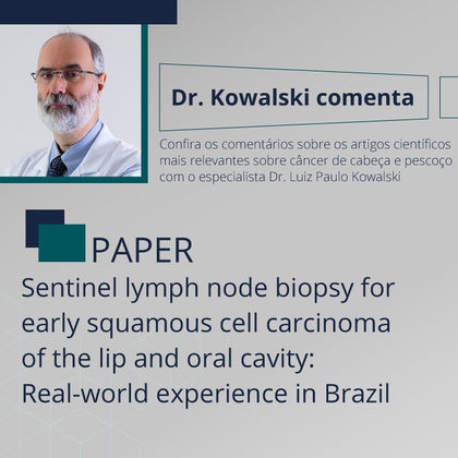 Estudo mostra segurança da biópsia do linfonodo sentinela em câncer de lábio e cavidade oral