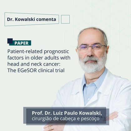 Estudo com idosos mostra que fragilidades antes do tratamento influenciam qualidade de vida no câncer de cabeça e pescoço