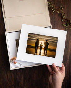 Erin & Jake Photography folio box with maternity photos