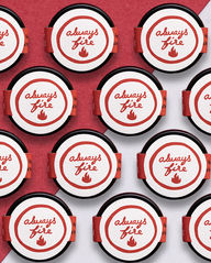 cannabis dab product photography of arcata fire extracts on a red and white background