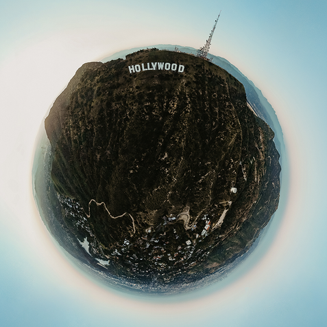 Drone panorama over Hollywood by Erin & Jake Photography