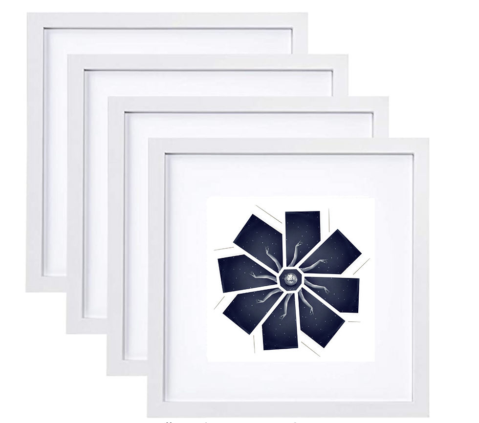 Thumbnail: Scapegoat - Framed 10"x10" Fine Art Print by Film Collage Artist