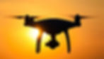 drone silhouette sunset