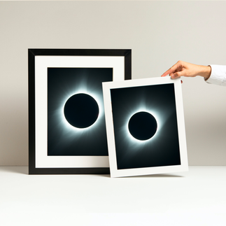 8x10 fine art photography prints of totality solar eclipse