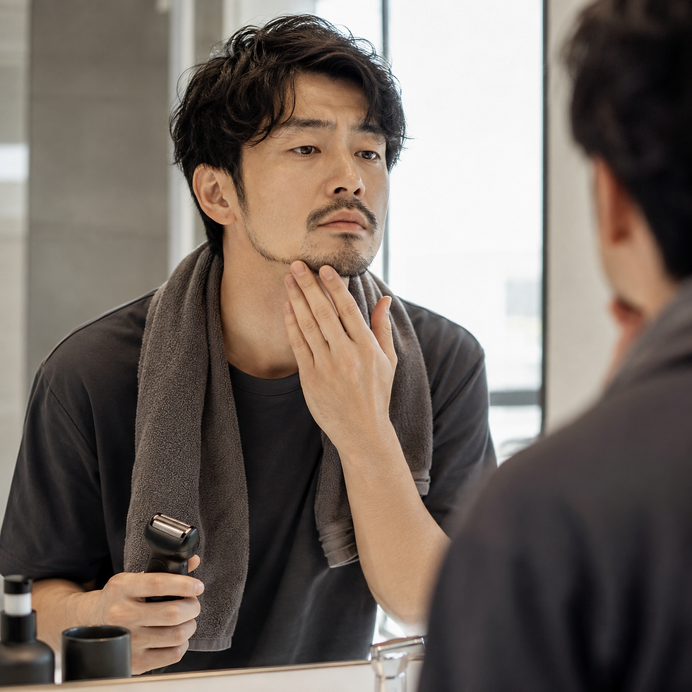 「朝のヒゲ剃り、あと何年続けますか？」ヒゲ脱毛で変わる毎日