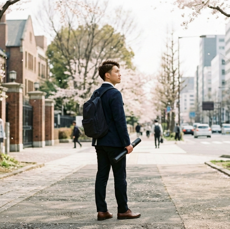 大学生の卒業直後を感じさせる雰囲気