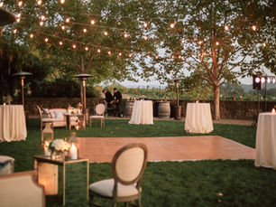 Elegant Napa Valley wedding reception on a realistic budget