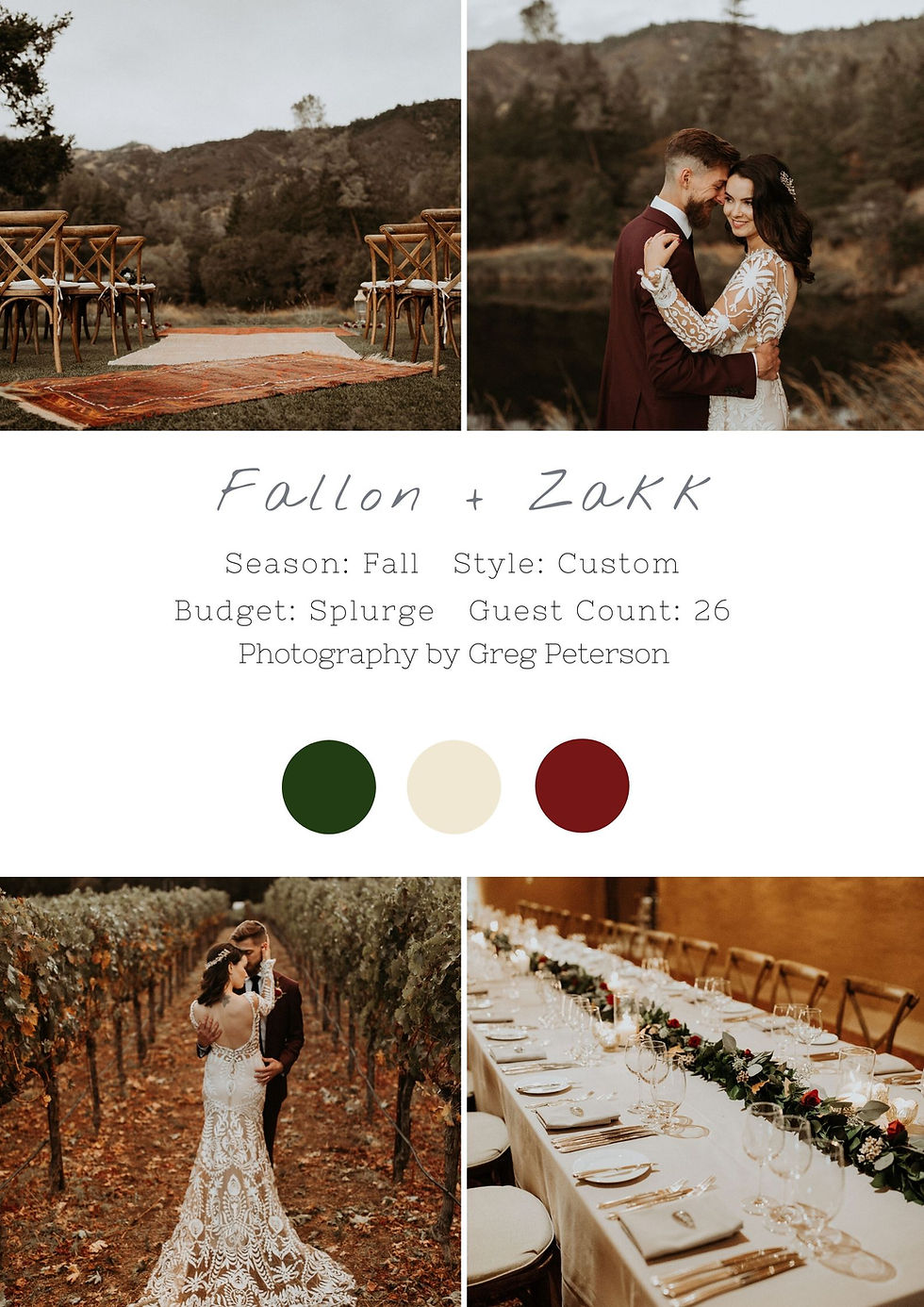 wedding in wine country