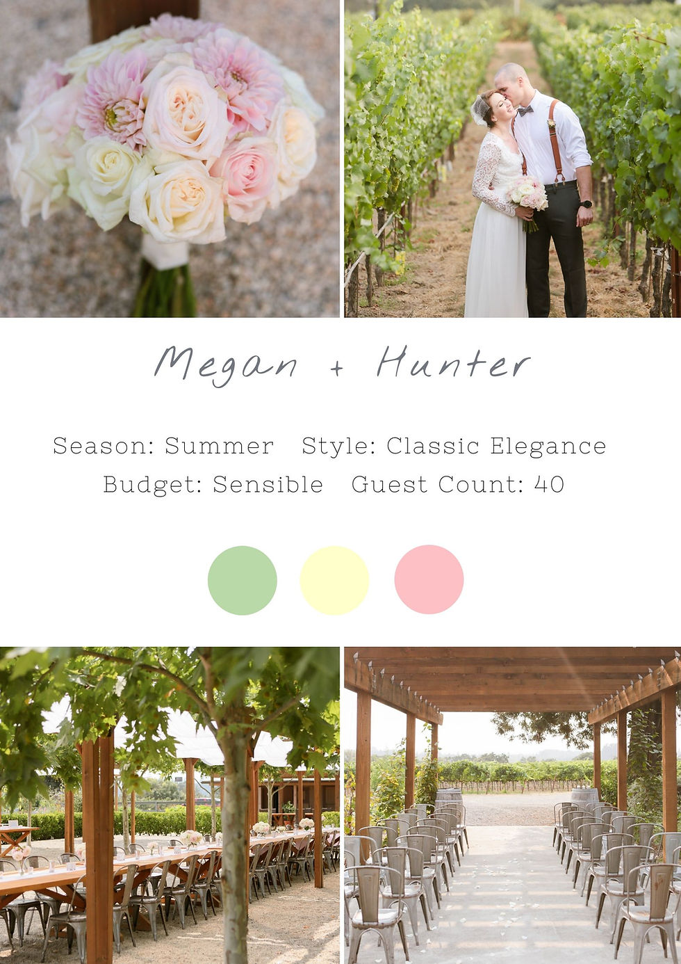 wedding in wine country