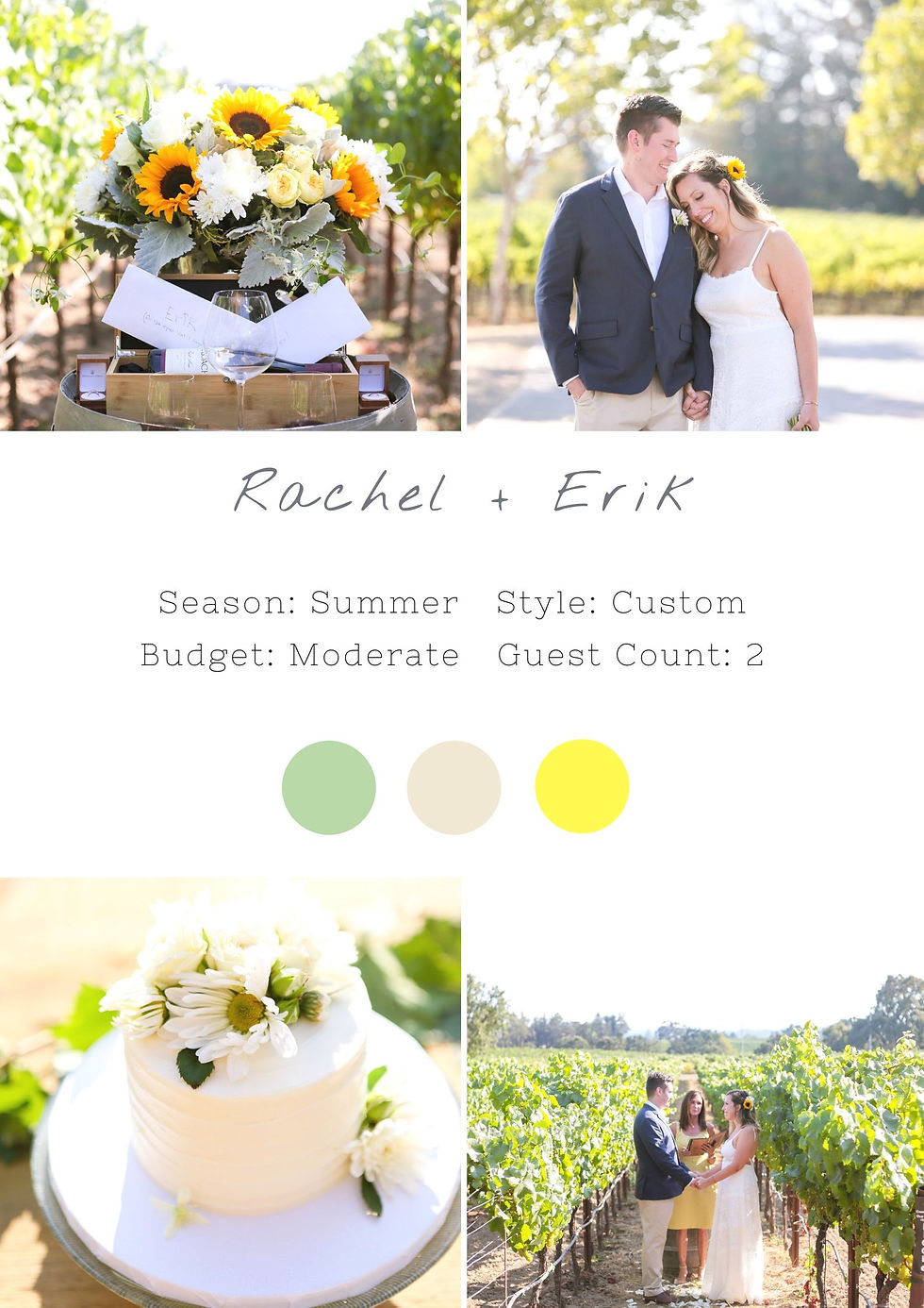 wedding in wine country