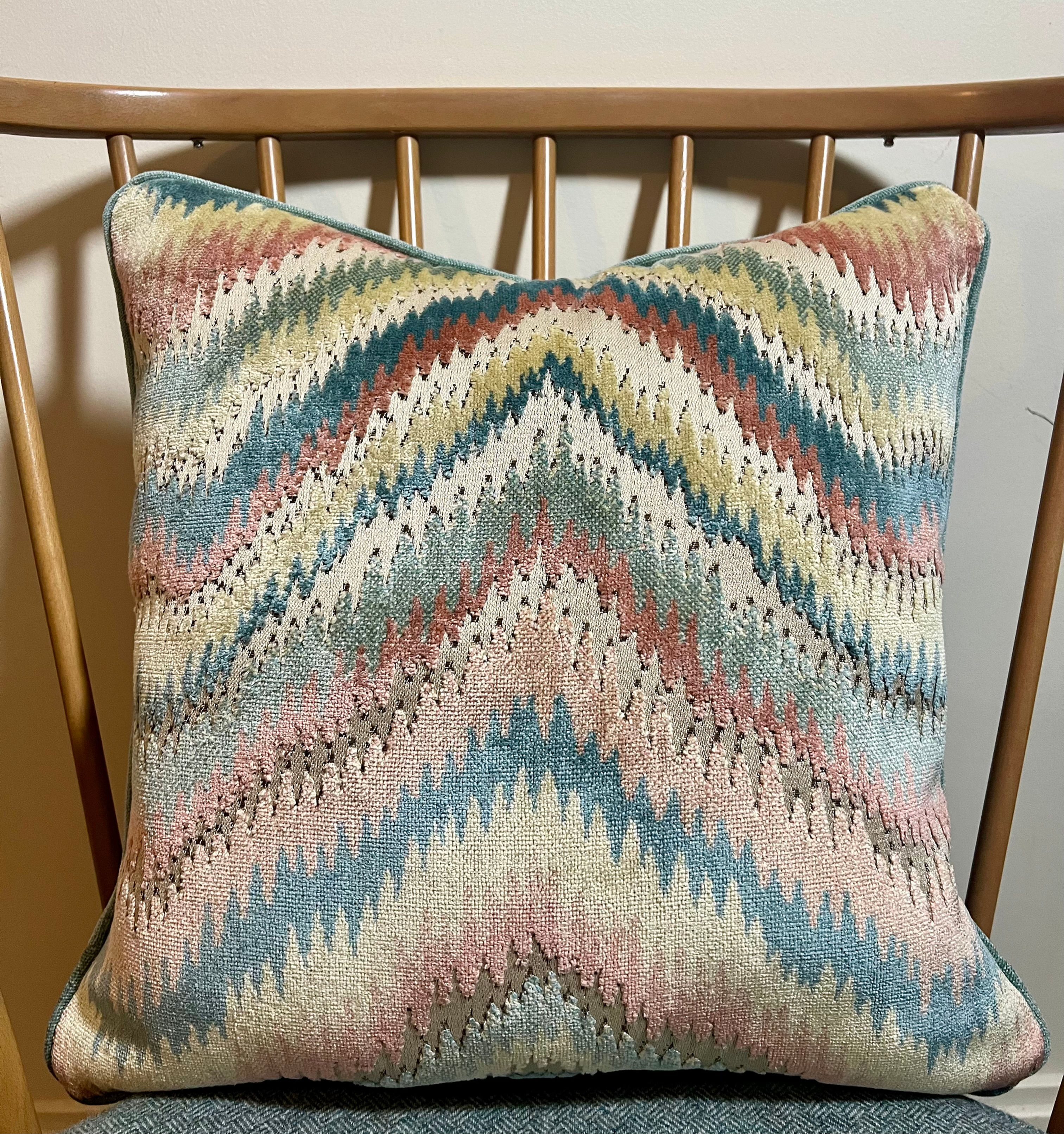 Salvaged Vintage Chevron Cushion Cover