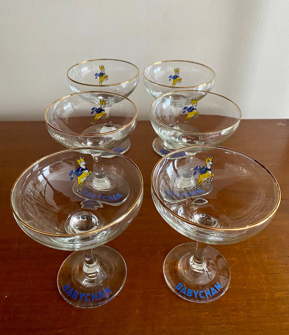 Thumbnail: Retro 1970's Babysham Glasses (Set of 6)