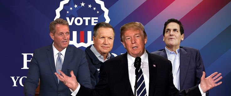 Trump faces rumblings of GOP primary challenge, as he rolls out 2020 team