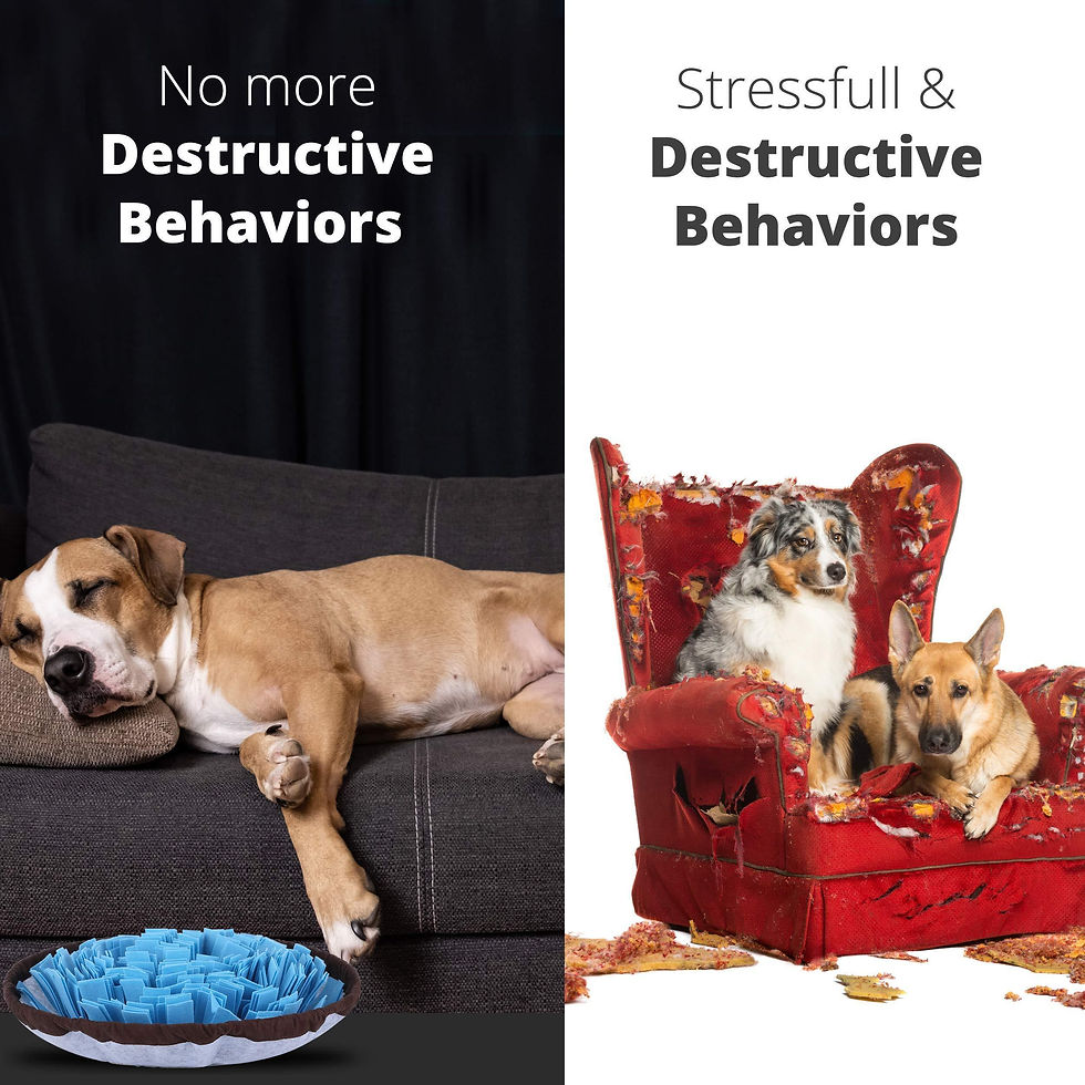 Thumbnail: Adjustable Snuffle Foraging Mat Dog Mental Puzzle Interactive Toys Stress Relief