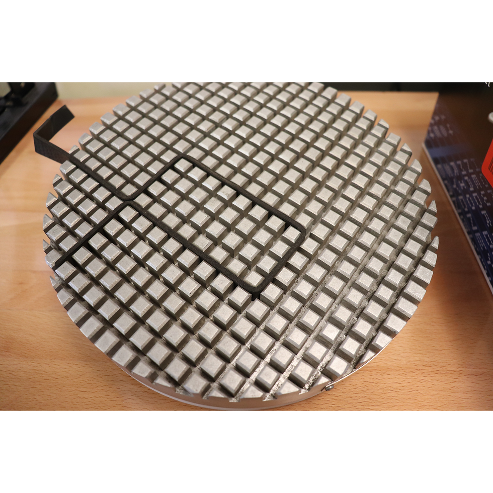 Thumbnail: Top down view of MAVRS Series Rotary Grid Style Vacuum Chuck