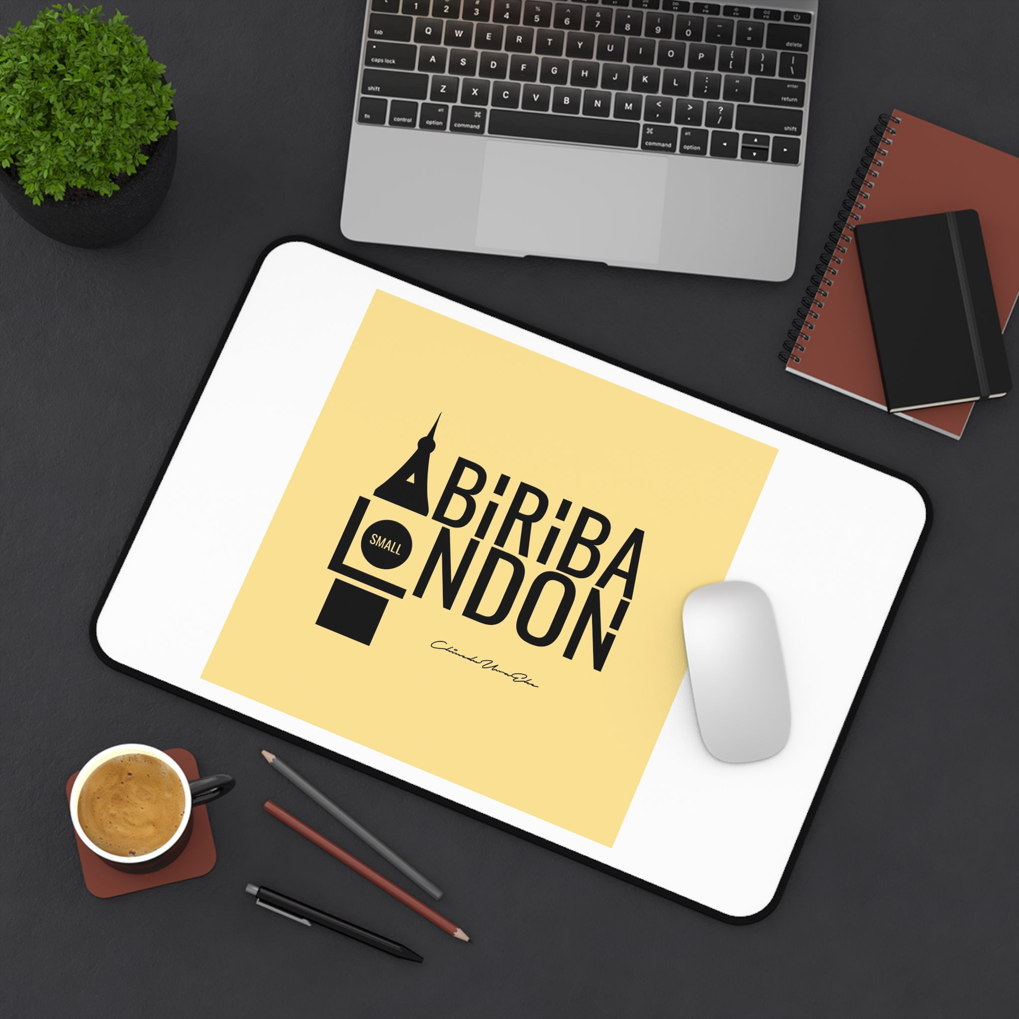 Stylish London-Inspired Desk Mat - Perfect for Home Office or Study Spaces