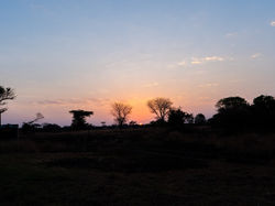 sunrise at our camp