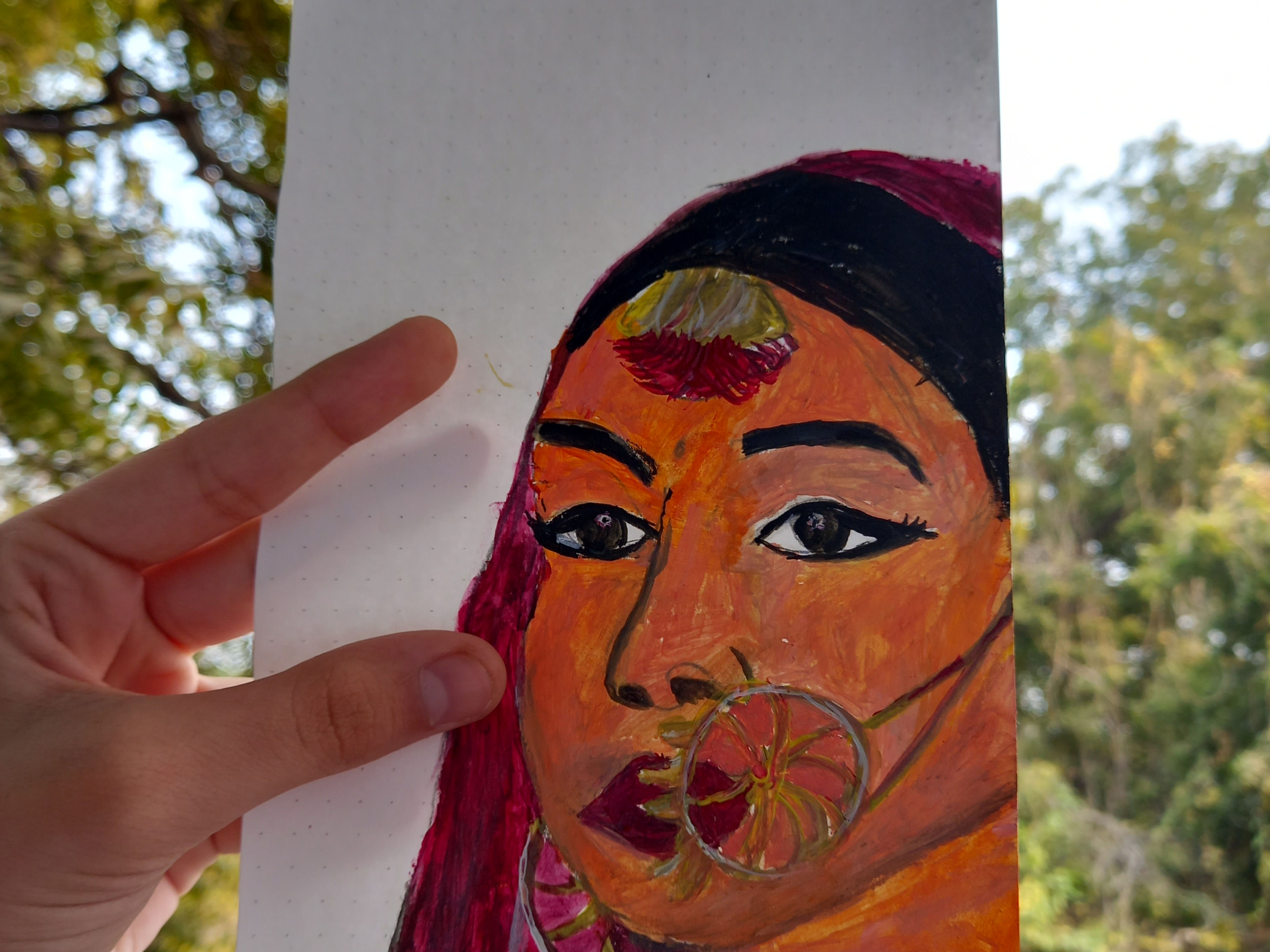 Lady painting