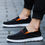Thumbnail: Wholesale Men Fashion Letter Pattern Round-toe Comforable Loafers Shoes