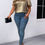 Thumbnail: Golden Champagne Luxe Blouse