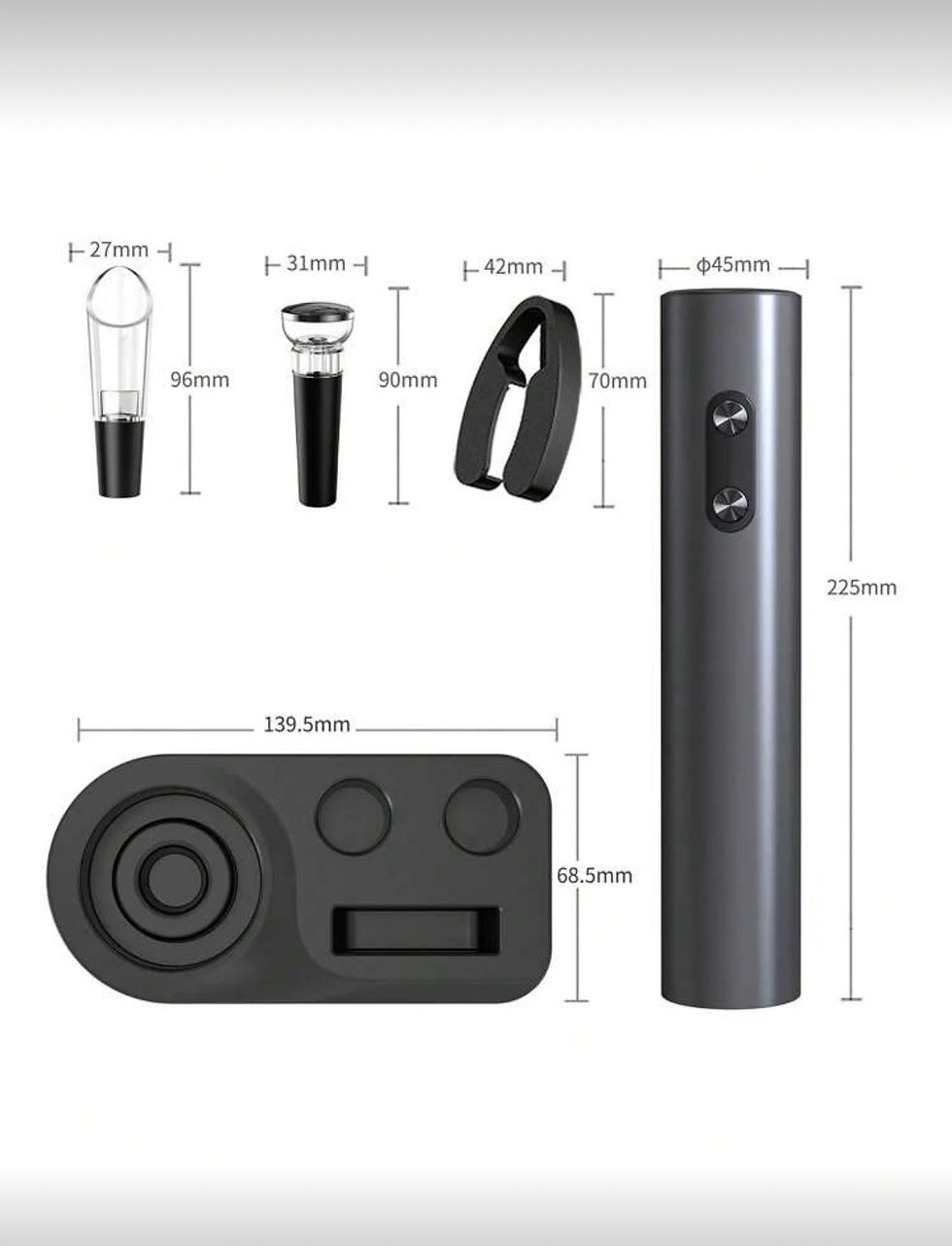 Thumbnail: Electric Wine Bottle Opener Gift Set