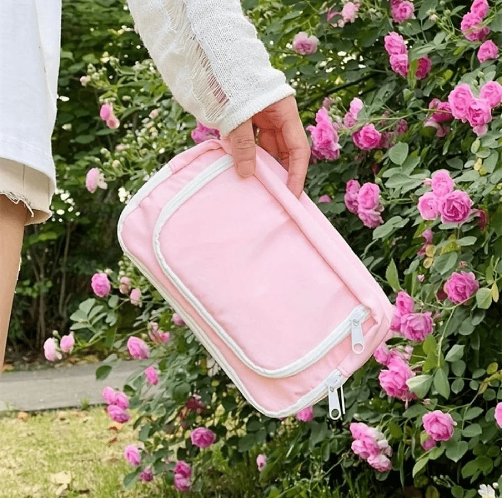 Thumbnail: Large Pink Pencil Bag