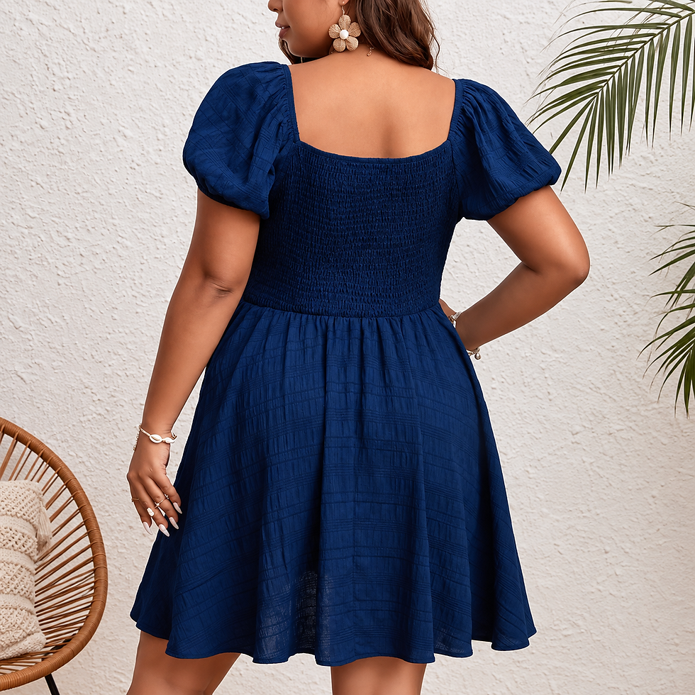 Thumbnail: Midnight Grace Flare Dress - Plus Range