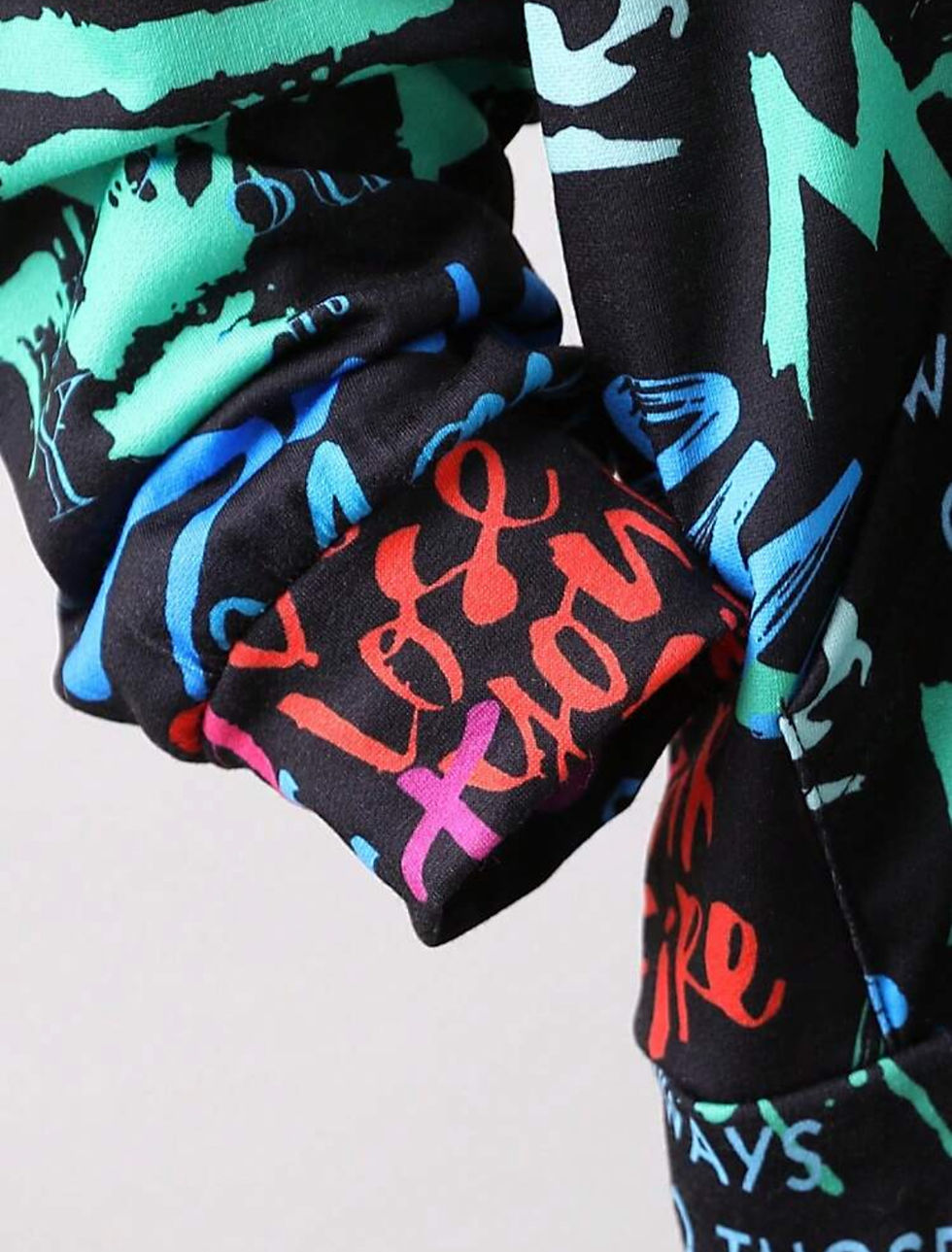 Thumbnail: Tween Unisex Kids Colourful Streetwear Hoody 