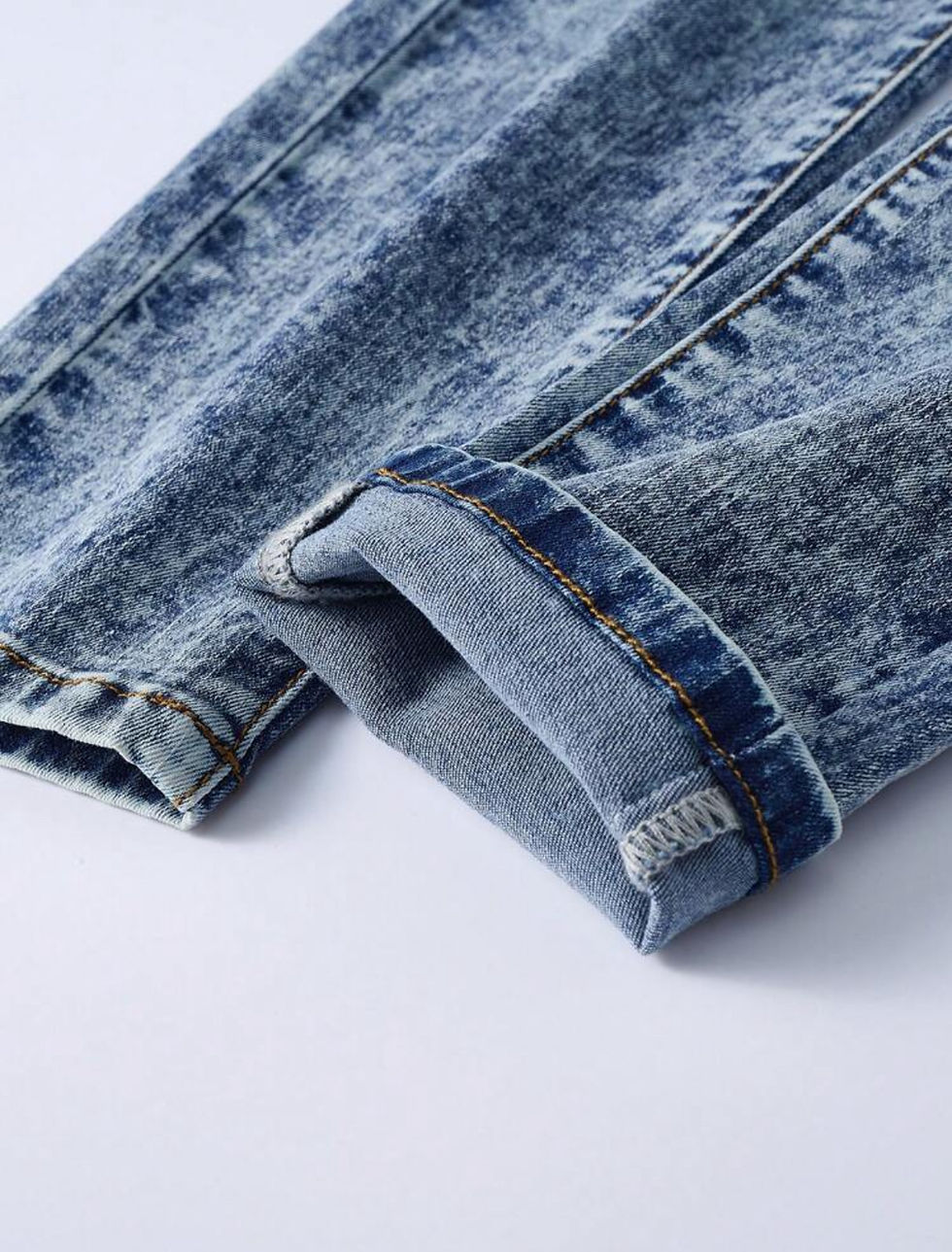 Thumbnail: Tween Boys Ripped Frayed Bleach Wash Skinny Jeans