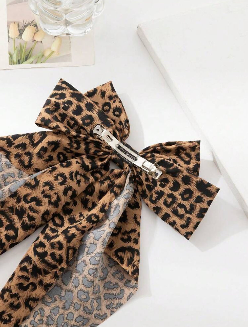 Thumbnail: Leopard Bow Hair Clip