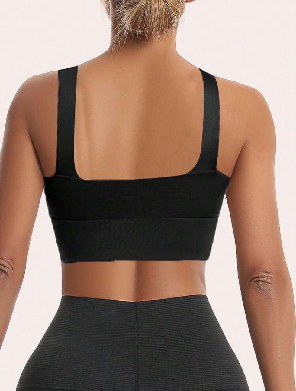 Thumbnail: Black Breathable Shockproof Sports Bra