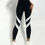 Thumbnail: Black & White High Rise Tummy Control Sports Leggings
