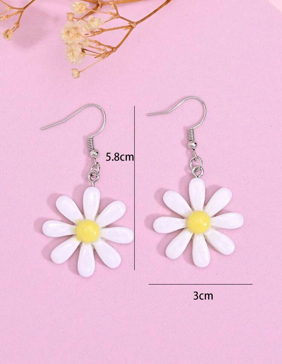 Thumbnail: Bloom Bliss Daisy Drop Earrings