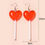 Thumbnail: Acrylic Heart Drop Earrings