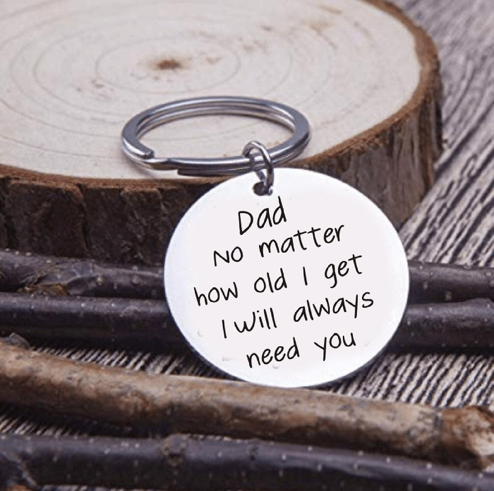 Thumbnail: Dad’s No Matter What Zinc Alloy Keychain