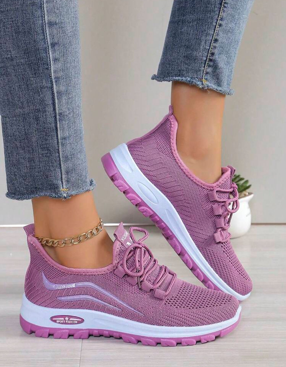 Thumbnail: Purple Everyday All-Terrain Breathable Tekkies