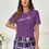 Thumbnail: Violet Purple Honey Tee & Shorts Pajama Set