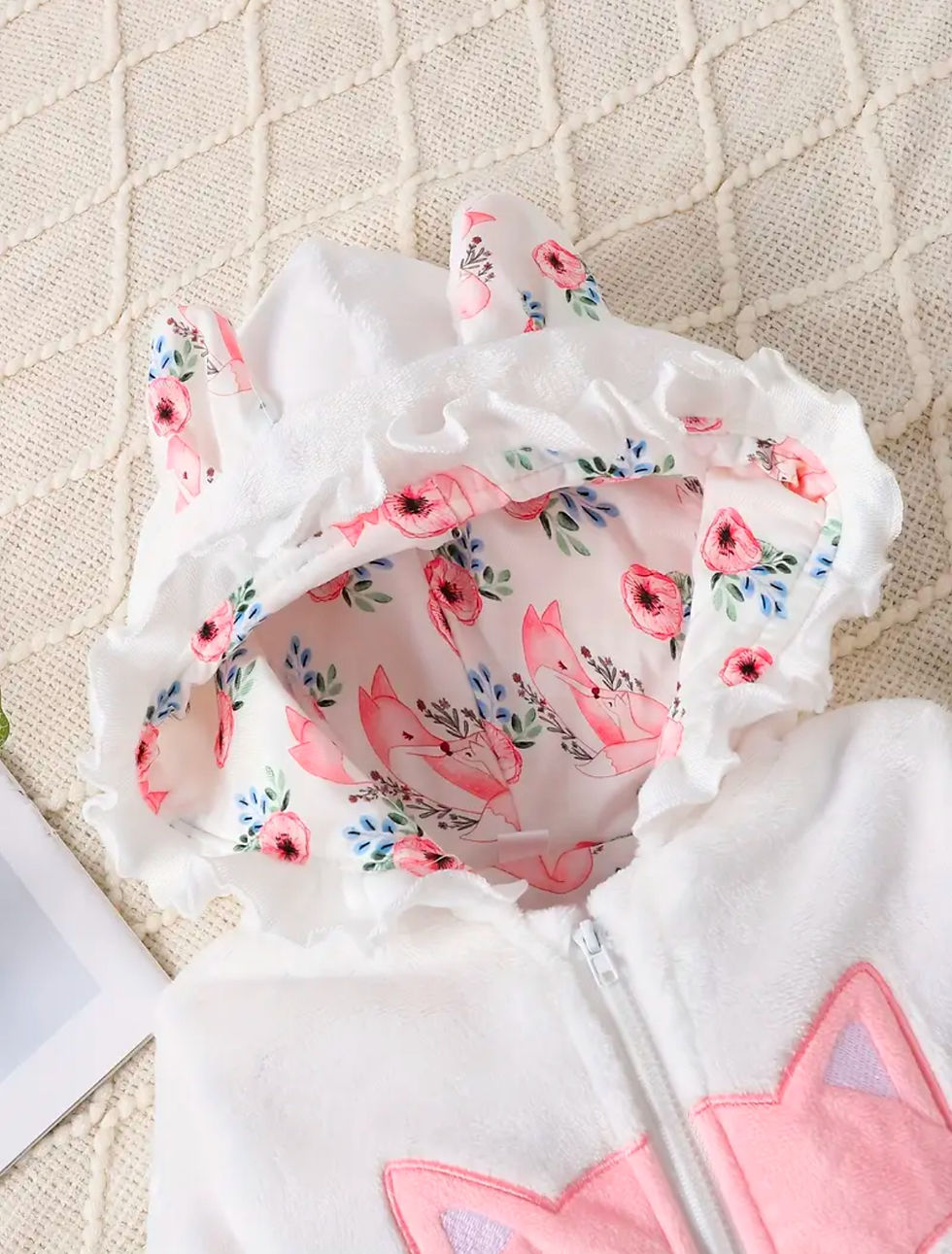 Thumbnail: White Fox Long Sleeve Onesie