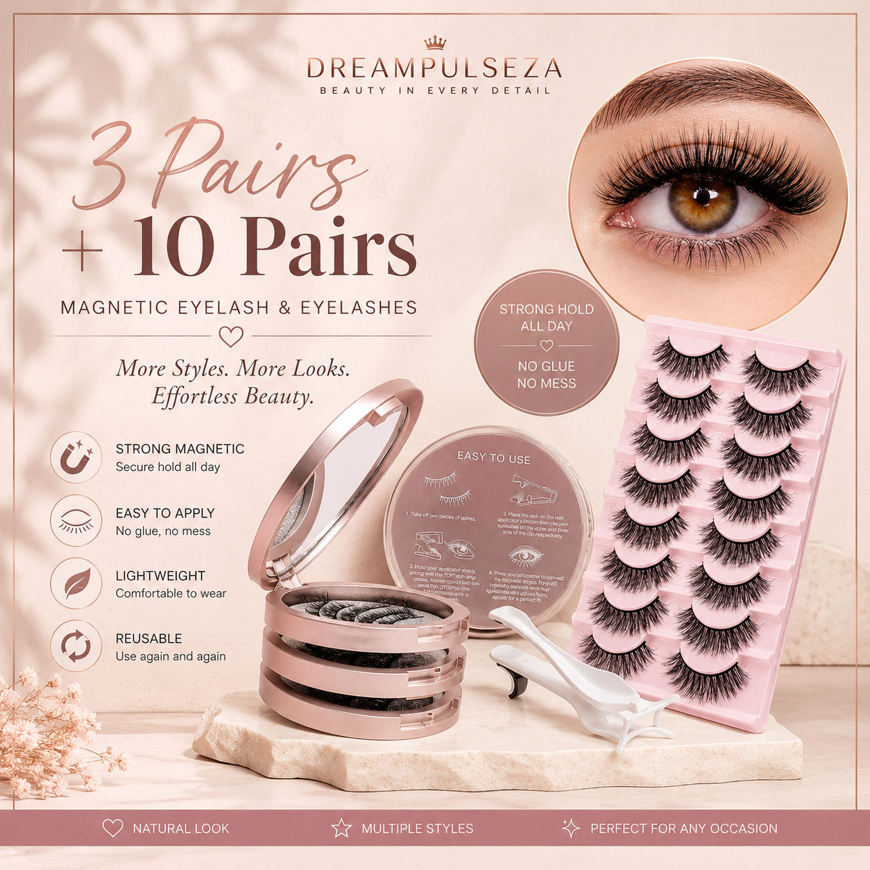 LuxeLash Magnetic Glam Set - 13 Piece