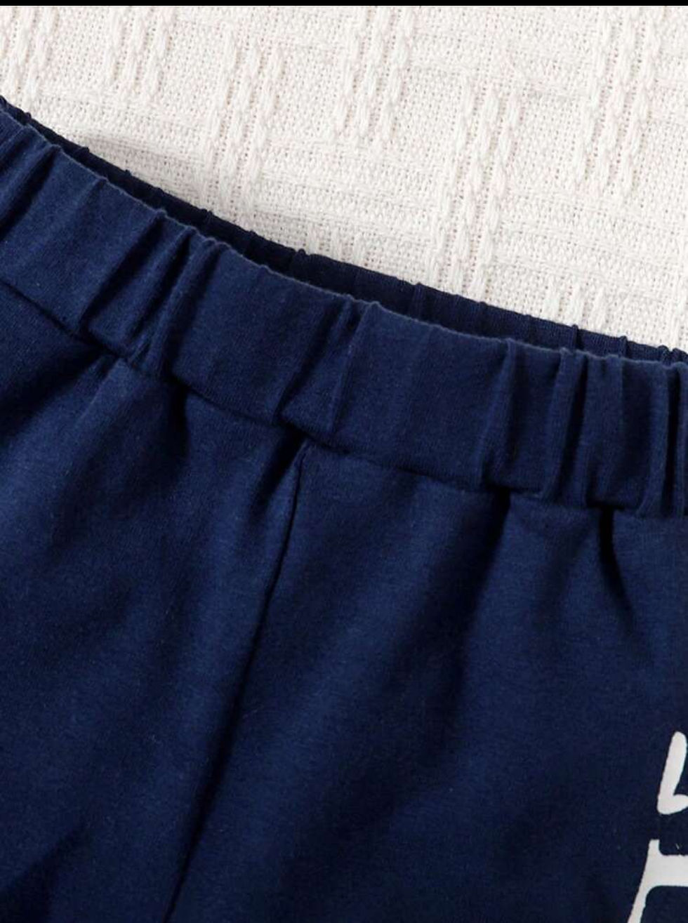 Thumbnail: Navy Blue Little Boss 2 Piece Set