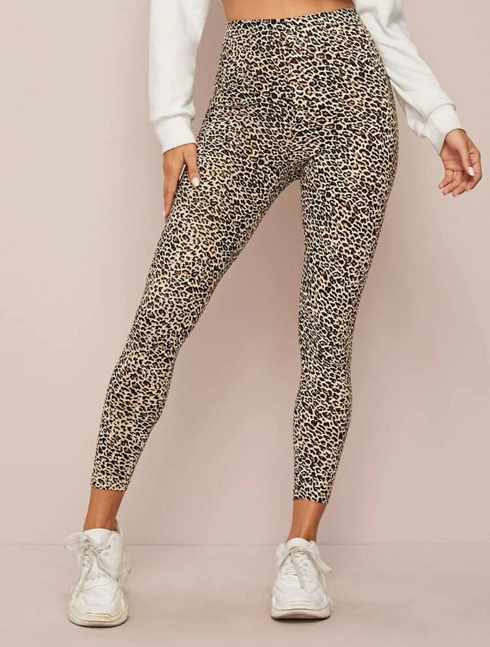 Leopard Print High Rise Leggings